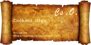 Csókási Olga névjegykártya